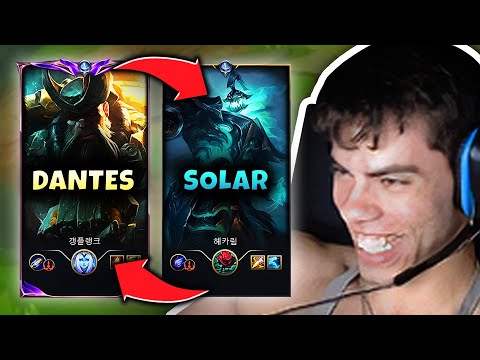 #1 Hecarim and #1 Gangplank, but we play each other's OTPs