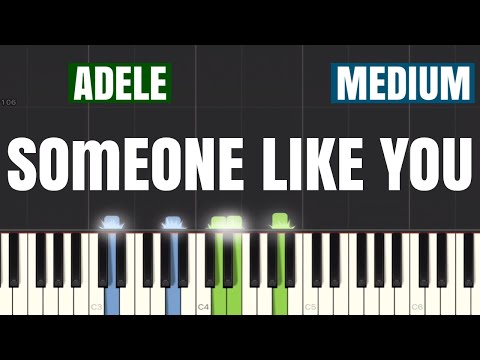 Adele - Someone Like You Piano Tutorial | Medium