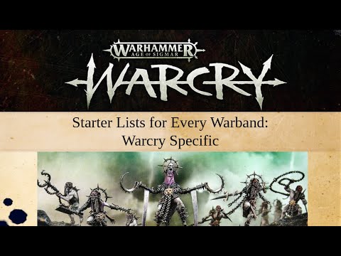 Starter Lists for Every Warcry Faction - Warcry Specific Warbands