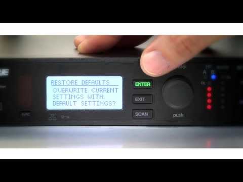 Shure ULX-D Digital Wireless System: Presets