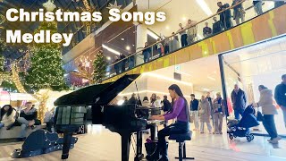 Download lagu All I Want For Christmas Is You & Last Christmas | Public Piano at Shopping Mall mp3