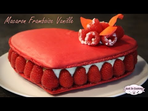 Recette de Macaron Cœur Framboise Vanille