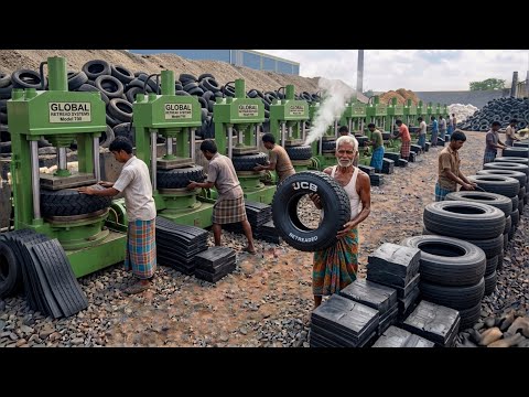 Untold! Top 5 Most Primitive Tire Recycling and Manufacturing Processes Still Used Today 