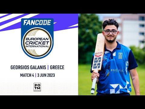 POTM: G.Galanis - BUL vs GRE | Highlights | FanCode ECI Bulgaria | 3 June 2023 | ECI23.061