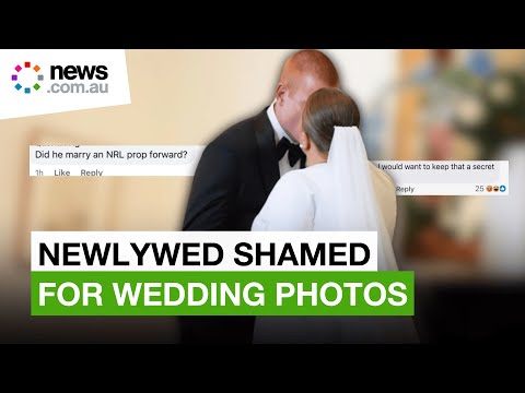 Disgusting way Aussie woman shamed for wedding photos