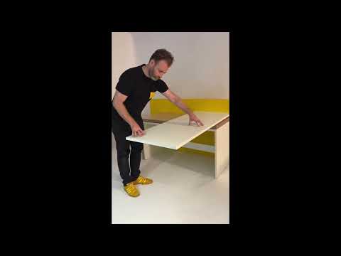 Mécanisme Hynge - Float and Swivel pour plan de travail rotatif sur rails Hynge