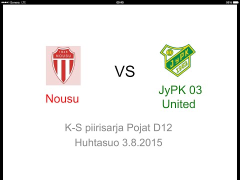 KS piirisarja Pojat D12 Nousu - JyPK03U 3.8.2015