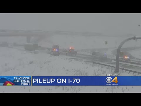 Snow Blows Into Western Metro Area, Numerous Crashes Close WB I-70