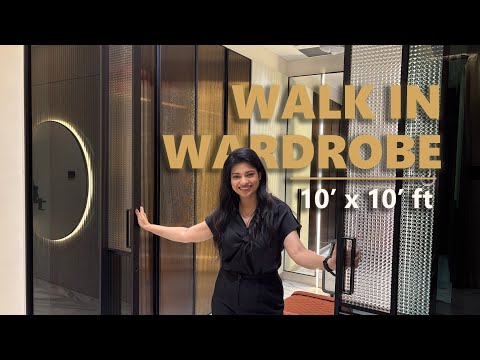 Walk in Wardrobe design for bedroom | Walk in Closet Tour India | walk in  closet luxury | Ep 12