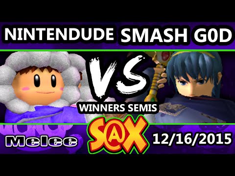 S@X 128 - HE | Smash GOD Vs. SPY | Nintendude SSBM Winners Semis - Smash Melee