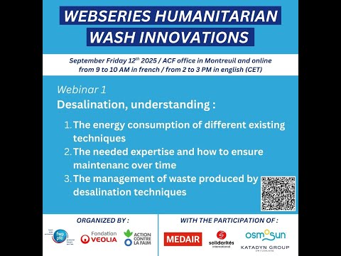 Humanitarian Innovation Workshop  1  Desalination Technologies in Humanitarian Contexts