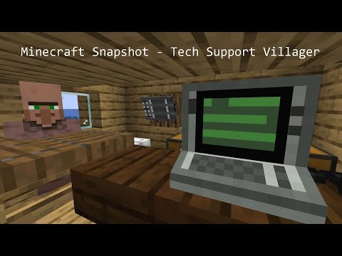 Tech Support Villager fixes VIRUS! Mine Smashed in Minecraft!