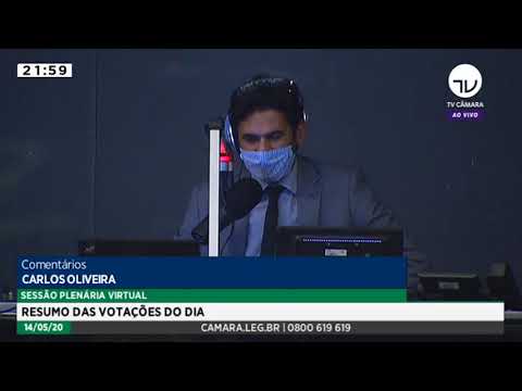 Câmara aprova regime de urgência para três projetos e encerra sessão - 14/05/20