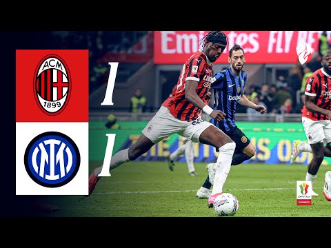 Abraham scores in derby draw | AC Milan 1-1 Inter | Highlights Coppa Italia semi-final