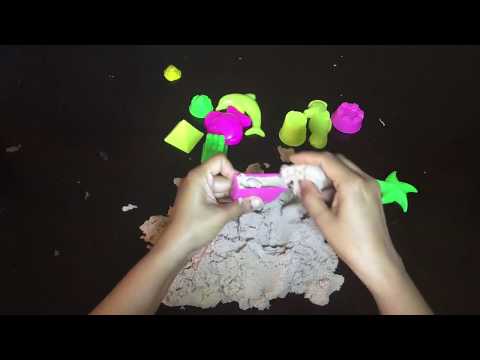 Nihit and Toys | Kinetic sand DIY play for kids