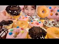 ASMR Krispy Kreme Donuts【Mukbang/ Eating Sounds】【English subtitles】
