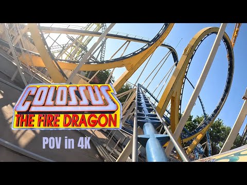 Colossus: The Fire Dragon POV | Lagoon Amusement Park (4K)