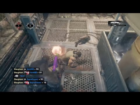 INSANE 19 KILL COMEBACK AGAINST TRYHARDS - GEARS OF WAR RELOADED