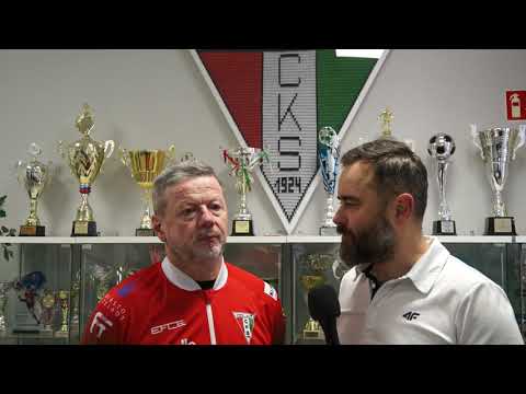 Wojciech Skrzypek Trener CKS Czeladź   CKS - KS Olkusz 2:3 - analiza