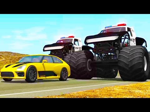 Wildest High Speed Police Chases and Takedowns! - BeamNG Drive Crash Test Compilation Gameplay