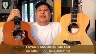 Video thumbnail for Taylor GS Mini vs Academy 12 Acoustic Guitars Comparison | Edwin-E by Edwin-E