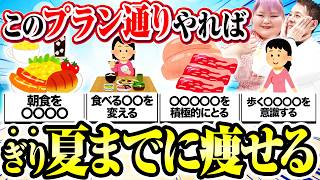 【まだ間に合う】夏までに確実に痩せる！食べ方を変えるだけで体が変わる正しいダイエット方法