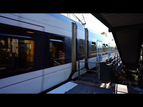 Sweden, Stockholm, tram ride from Stora Essingen to Liljeholmen