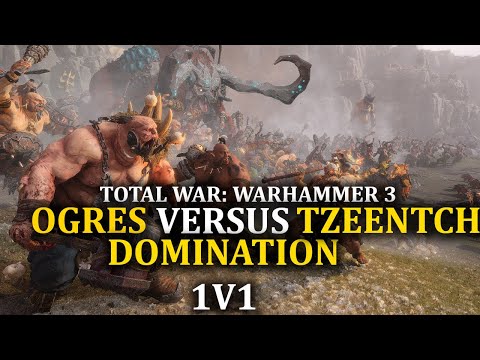 TOTAL WAR: WARHAMMER III | Ogres vs Tzeentch | MULTIPLAYER DOMINATION