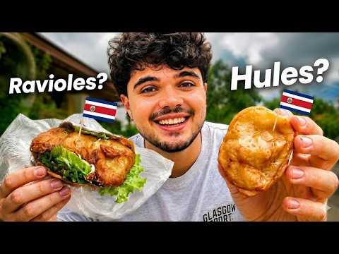 Probé la COMIDA CALLEJERA SECRETA de COSTA RICA 🇨🇷😱 | HEREDIA