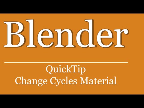 Quicktip 173 Blender Python Scripting Tutorial Change Cycles Material