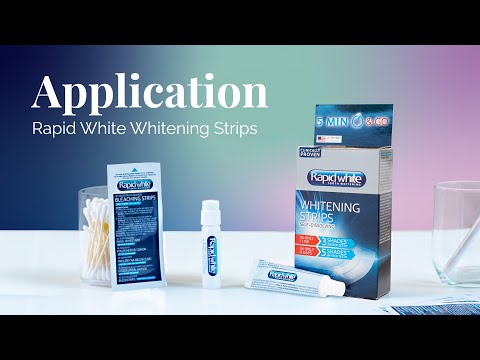 Application - Rapid White Whitening Strips