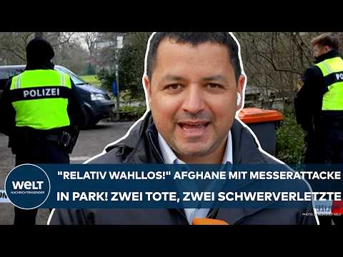 Video Thumbnail: ASCHAFFENBURG: "Relativ wahllos!" Afghane mit Messerattacke im Park! Zwei Tote, zwei Schwerverletzte