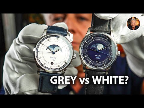 Mu:n Watches Orion: An impressive moon phase watch that will last? Grey vs White Test - 4K