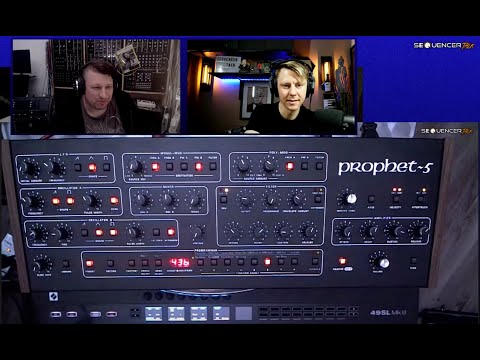 Sequential Prophet 5 Synthesizer Check + Sonicware Liven XFM SequencerTalk 87 Propheten mit Magneten