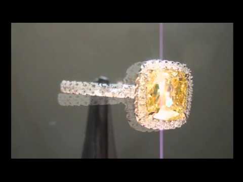 The beauty of a Canary Intense Yellow Diamond Ring r6360