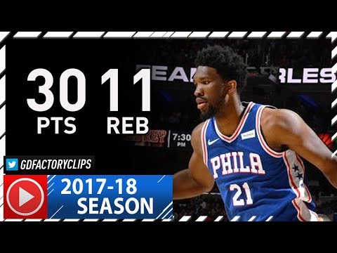 Joel Embiid Full Highlights vs Cavaliers (2017.11.27) - 30 Pts, 11 Reb