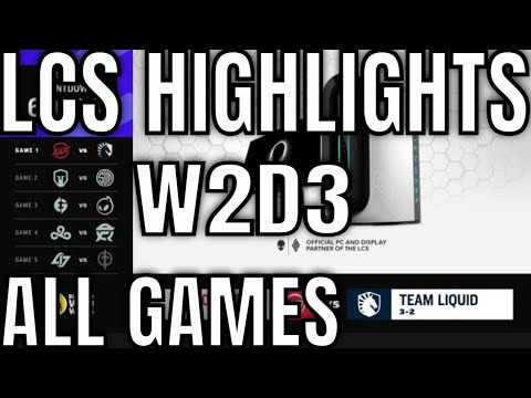 LCS Highlights ALL GAMES W2D3 Spring 2021