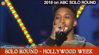 Dennis Lorenzo sings &quot;Home&quot; Solo Round Hollywood Week American Idol 2018