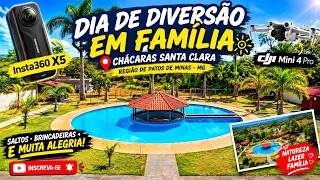 UM DIA INCRÍVEL EM FAMÍLIA NA PISCINA! ☀️💦 | Chácara Santa Clara – Patos de Minas MG