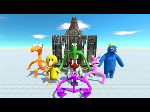 All Rainbow Friends Rescue Godzilla 2021 - Animal Revolt Battle Simulator