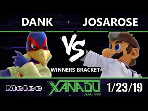 S@X 286 SSBM - DanK (Falco)  Vs. JosaRose (Dr. Mario) - Smash Melee Winners Round 1
