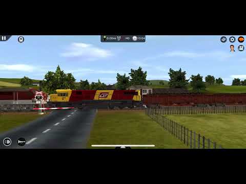 Trainz Simulator 2 first catch of the CN coal train at millton.