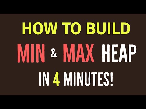 How to Create a Min/Max Heap in 4 Minutes (EASY)