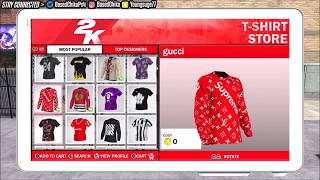 HOW TO MAKE CUSTOM T-SHIRTS IN NBA 2K18