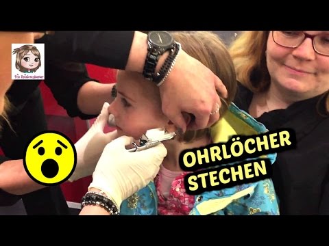 GETTING HER EARS PIERCED - 5-year-old gets her first earrings - Will it hurt a lot?