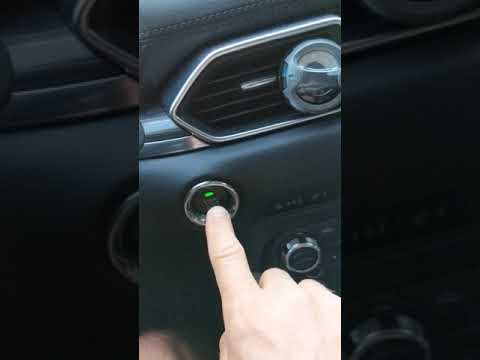 2017 Mazda CX-5 problem with start button flashing orange when engine running!