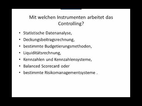 Con 17 Mit welchen Instrumenten arbeitet das Controlling?