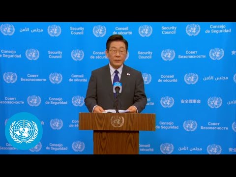 President of the Security Council (Republic of Korea ) on AI - Media Stakeout | United Nations