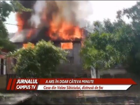 O CASA DIN VALEA SIBICIULUI A ARS IN CATEVA MINUTE
