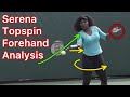 How Serena Williams Hits A Topspin Forehand